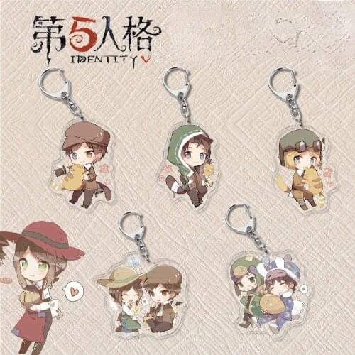 Identity V Cosplay Keychain Kawaii Bag Pendant Fans Collection Key Ring Key Chain Props