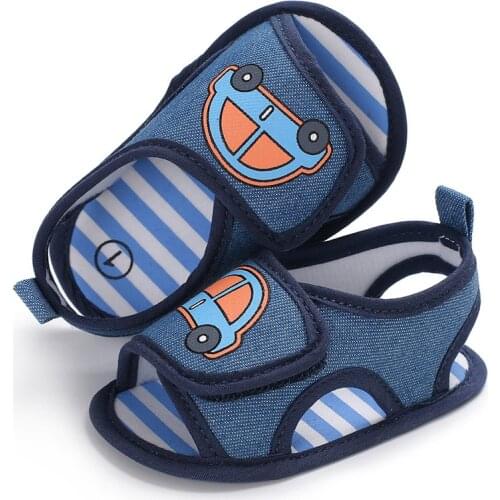 Sandalias Deportivas Niña Summer 0-1 Year Old Baby Shoes For Boys And Girls With Silicone Soles Velcro Anti-slip Baby Sandals