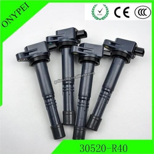 4pcs/lot High Quality 30520-R40 Ignition Coil For Honda 30520 R40 003 30520R40003 30520-R40-003