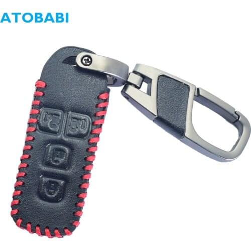 Leather Car Key Case For Honda New NBOX Custom JF3/JF4 N-BOX JF1/JF2 N-BOX+ Plus N Wagon N-One Smart Remote Fob Cover Protector