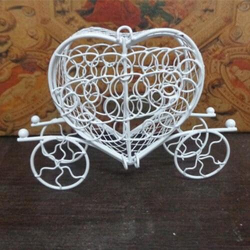 Metal Love Heart Carriage Birthday Party Wedding Chocolate Candy Box Holder Gift Useful
