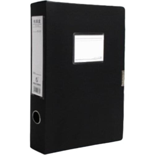 Multi-purpose a4 File Organizer Case Lockable Desktop Standing File Folder Box Lable Window Design Easy to Pull In/Out