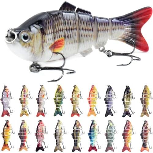 Sinking Wobblers Fishing Lures 6 Multi Jointed Swimbait Hard Artificial Bait Pike/Bass Fishing Lure Crank bait Fishing Tools