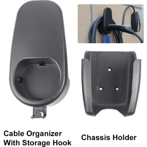 Charging Cable Organizer Wall Mount Connector Holder with Chassis Bracket For Tesla Model 3 Y Car Charger Holder Accessories