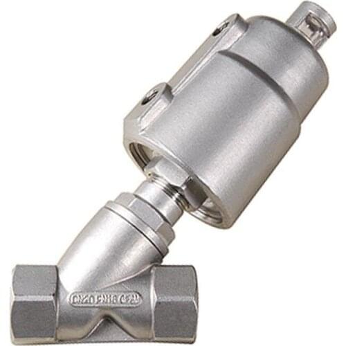 All Stainless Steel Poston Operated Angle Seat Valve 1/2'' JZF-15S