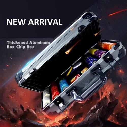 Portable Casino 200pcs Texas Poker Chips Case Bingo Game Indoor Home Gambling Suitcase New Monopoly Bargaining Chips Storage Box