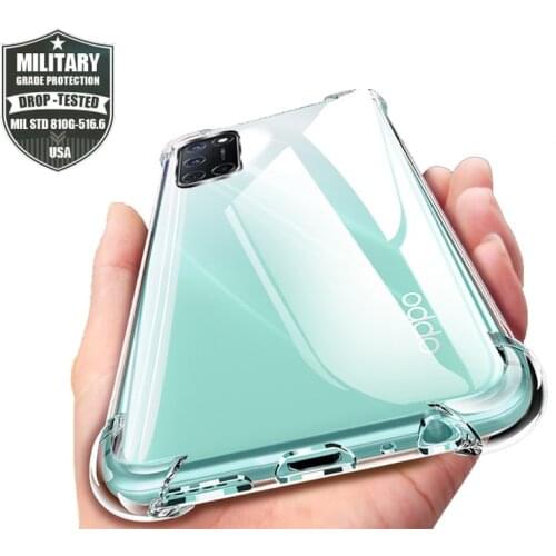 Clear Soft Air Cushion Cover For OPPO A12 A15 A1K A5 A9 2020 A8 A31 A32 A53 A72 A73 A91 A83 Realme C3 C11 C17 5 6 Pro 5S 5i Case