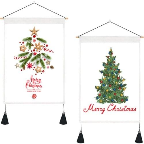 Christmas Hanging Picture Wall Decor Boho Tapestry Pendant Tapestries For Living Room 1PC Creative Painting Decoration Style