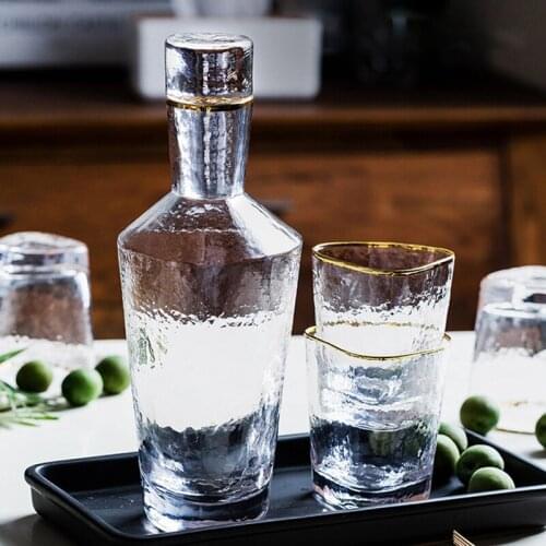 Crystal Glass Decanter Whisky Wine Pourers European Luxury Clear Wine Bottle Cups Home Bar Party Drinkware Whisky Jug Decanter