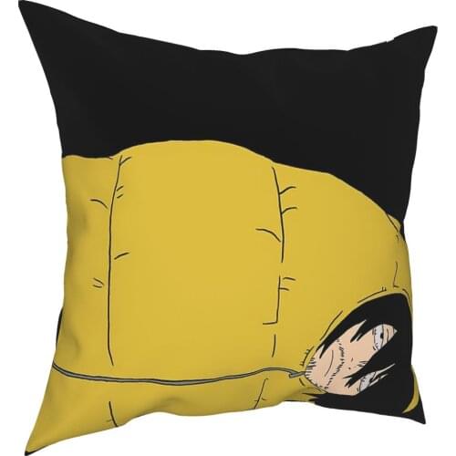 Shota Aizawa Sleeping Bag Pillow Case Cover Decorative Cushion Sofa Velvet Cushion Cover Beige Cushion