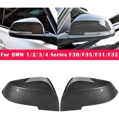Pair Car Rearview Side Mirror Cover Case Replacement For BMW 1 2 3 4 Series F20 F21 F22 F30 F31 F32 F33 F35 X1 E84 2013-2016