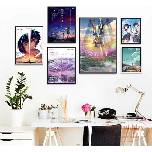 Japan Anime Makoto Shinkai Canvas Painting Posters And Prints Wall Pictures For Living Room Nordic Decoration Home Decor Affiche