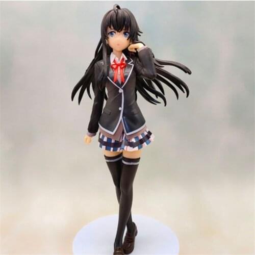 Yukinoshita Yukino Lovely Standing Anime My Teen Romantic Comedy SNAFU Cute Girl PVC Action Figure Collect Model 21cm