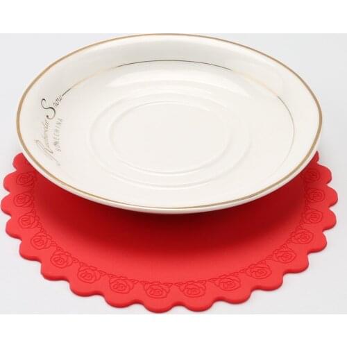 1PC Silicone Cup mat Cute Colorful Button Cup Coaster Cup Cushion Holder Drink Cup Placemat Mat Pads Coffee Pad LB 307