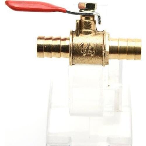 1PCS Agricultural Industrial Machinery 1/4" PEX Brass Ball Valve Full Port Crimp Shut-off Valve for PEX Tube