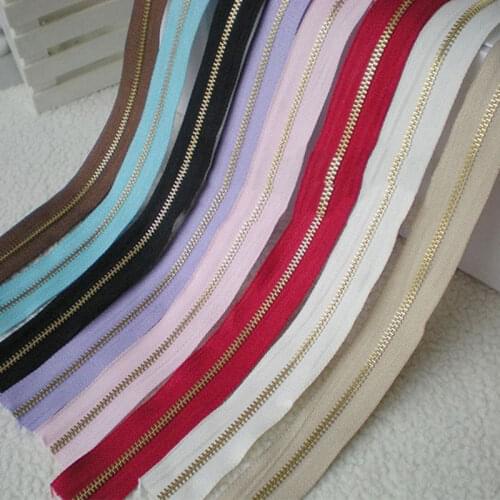 10PCS 3# Metal Zippers for Sewing Backpack Down Jackets Zipper Repair Sports Coat Clothes Open-end Zips DIY Garment Accessories