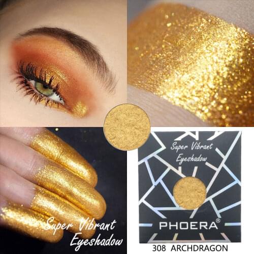 12 Colors Glitter Eyeshadow High Pigmented Gold Smokey Single Eyeshadow Cream Face Eye Face Contour Highlighter TSLM1