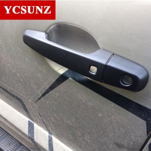 2015-2019 For Mitsubishi L200 Triton Black Door Handles Covers Trim For Mitsubishi L200 Triton Pickup L200 Handle Covers Ycsunz