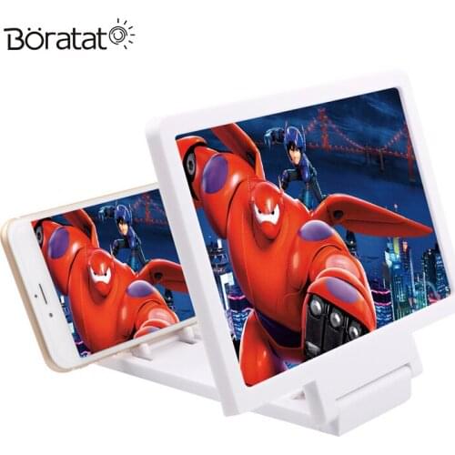 3D Screen Amplifier Mobile Phone HD Anti-radiation 3D Mobile Phone Screen Video Magnifier Phone Stand Bracket