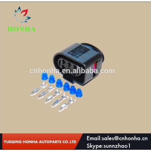 50pcs/lot 6 Pin/Way Car Oxygen Sensor Plug Auto Waterproof Electrical Connector 1J0973733