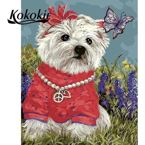 5d diamond embroidery sale cute dog picture of rhinestones diamond mosaic home decoration diy handicraft diamond painting tools