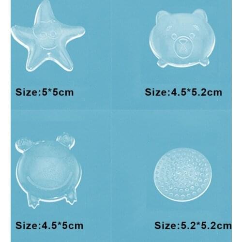 Door Handle Shock Absorber Door Stoppers Safety Transparent Bumpers Security Wall Starfish Shape Protectors PU Wall Protection