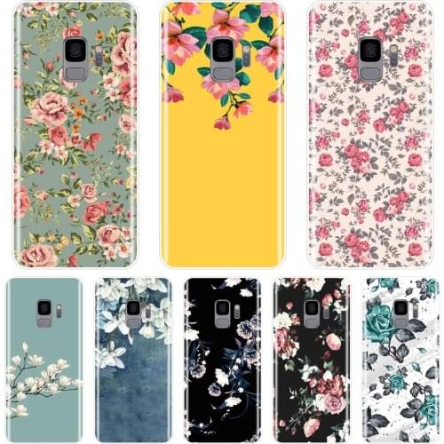 Soft Phone Case Silicone For Samsung Galaxy S8 S9 Plus S5 S6 S7 Edge Rose Flower Back Cover For Samsung Galaxy Note 4 5 8 9 Case