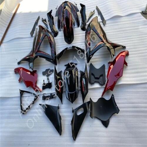 Black red flames ABS Fairings Kit Fit For SUZUKI GSX-R600 GSX-R750 08 09 10 R600 R750 GSXR 600 750 2008 2009 2010 Fairin