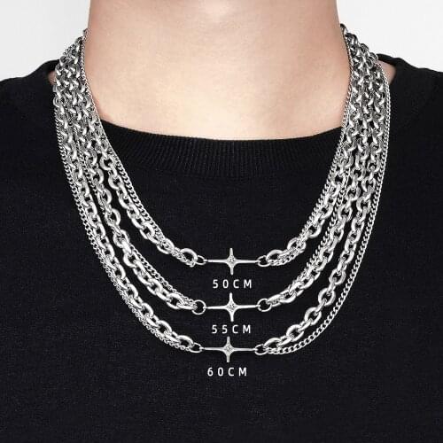 EMPMUSDAN Silver Chokers