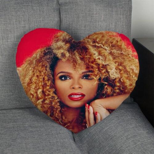 Custom Fleur East Heart Pillow Cover Custom Zipper Pillowcase Cover Wedding Home Office Decorative 1pcs custom