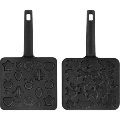 Breakfast Pan Multi-function Wheel Pancake Pan Small Frying Pan for Egg Dumpling