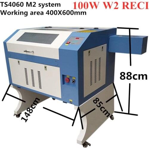 JNHXSK 110v/220v 4060 Laser Engraver 100w w2 reci desktop laser engraving machine CNC Router DIY Acrylic laser cutter for sale