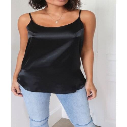 2020 Summer Chiffon Black Tank Tops Women Leopard Printed Sexy Spaghetti Strap Vest Ladies Vintage Sleeveless Shirt Tops Female