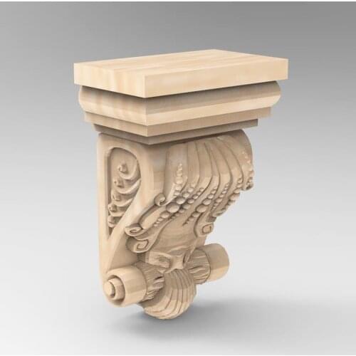 3D STL Model Supports Stands Legs for CNC Router Aspire Artcam Part of Corner or Column Carving Machine Relief _ decor 825