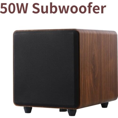 New High Power Subwoofer 50W Wooden Speaker 6 Inch Home Theater with SoundBar 3D Stereo Column Surround Echo Gallery TV SoundBox