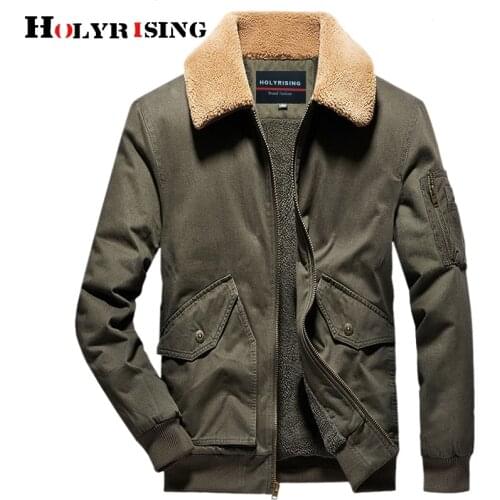 Men cotton parka winter thicken casual bomber jacket loose berber fleece outwear turn collar military overcoats zipper tactical