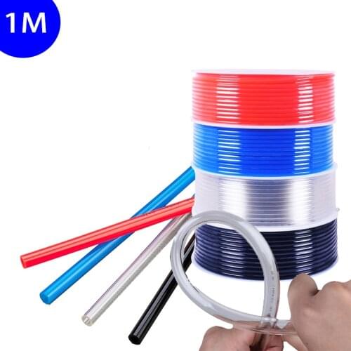1m pneumatic hose pu pipe 4 * 2.5 mm 6 * 4 mm 8 * 5 mm 10 * 6.5 mm 12 * 8 14 * 10 mm 16 * 12 mm air tube compressor hose