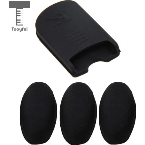 Black Thumb Rest Cushion Pad Finger Protector + Thumb Finger Rest Palm Key Risers for Saxophone Sax Wind Instrument Parts