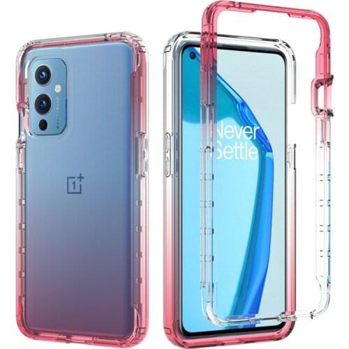 360 Full Body Transparent Silicon Case OnePlus 9 Pro Nord N100 N200 N10 Colorful TPU Bumper Hybrid Anti Shock Armor Phone Cases