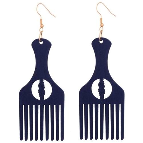 Natural Wooden Earrings Geometrica Hollow Dangle Earings Eardrop Simple Style Fashion Jewelry for Woman Girls Prom Party