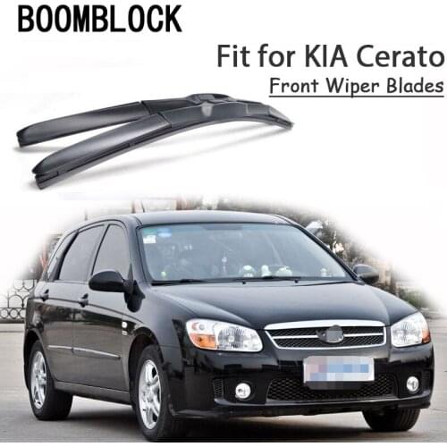 BOOMBLOCK 2PCS High Quality Front Windshield Wiper Blades For 2003-2018 Kia Cerato Accessories