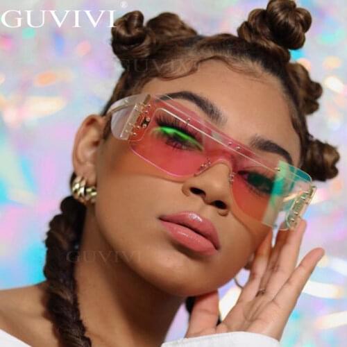 Rimless Square Sunglasses Women 2020 Gradient Rectangle Sunglasses Men Fashion Sunglasses Brand Designer Eyewear Style