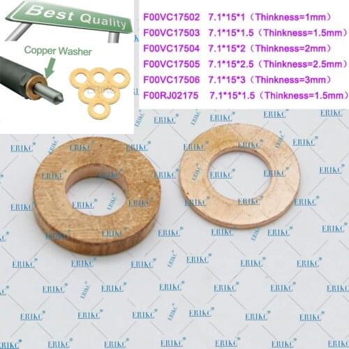 10PCS/lot Common Rail Fuel Injectors Nozzle Copper Washer F00VC17504 Diesel Nozzle Heat Shield F00VC17503 F00VC17505 for BOSCH