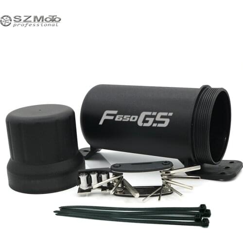 Universal Off-Road For BMW F650GS F650CS G650GS F650 GS/CS G650 GS Waterproof Tube Gloves Storage Box With 1 tool