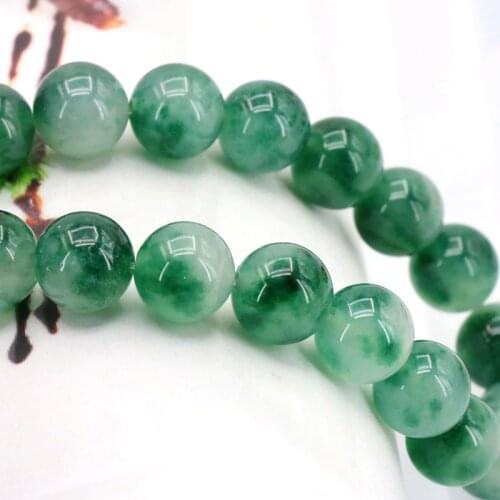 Green Chalcedony Stone 12mm Round Loose Beads Women Manual DIY Accessories jewelry Arts and Crafts Make Design Girl gift 15