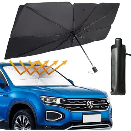 Car Windshield Sunshade Umbrella Retractable Fold UV Reflective Sunshade In Car Sun Shade Umbrella Window Interior Protection