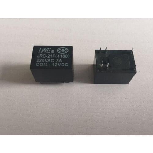 10pcs Miniature PCB Relay JRC-21F 4100 DC 12V 6 Pins 3A