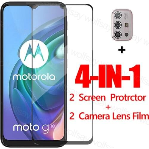 2.5D Full Glue Glass For Motorola Moto G10 Screen Protector Tempered Glass For Moto G10 9H Protective Phone Film For Moto G10
