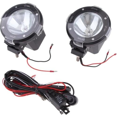 2 X 4inch 100W HID Driving Light Xenon Spotlight Work Fog Lamp 12V SUV Truck