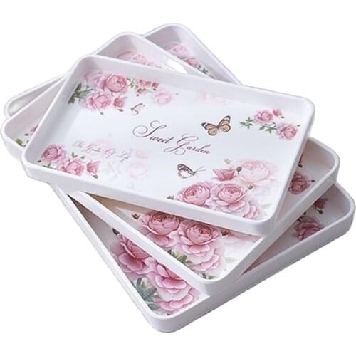 30-39cm Storage Trays for Tea/Snackes Plate/Fruits plates/Western Tableware Square Dish Refrshments Tray
